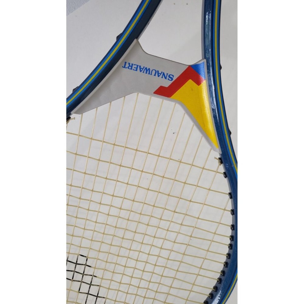 Vintage Tennis Racket Racquet SNAUWAERT Fibre Composite  L-3 w/ Cover - Picture 8 of 12